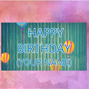 custom happy birthday video card