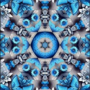 Blue Floral Video Background